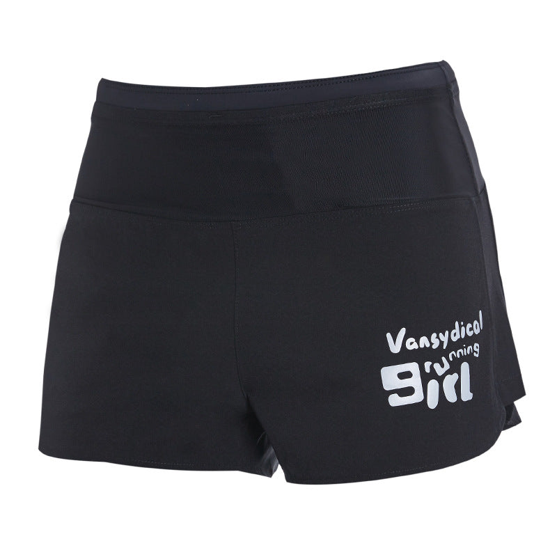 High-Waisted Running Shorts with Side Pockets for Women