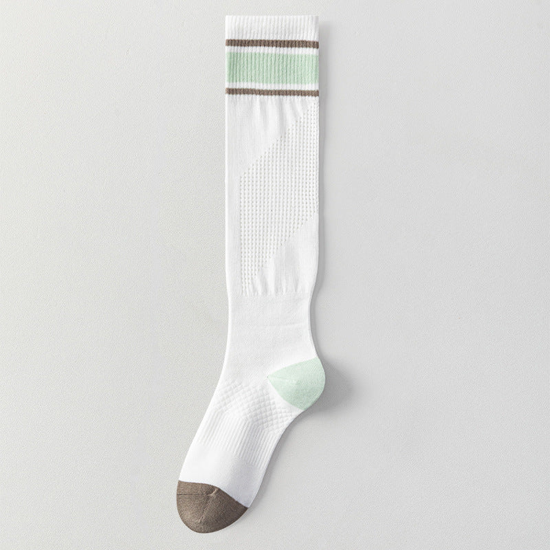 Breathable Mesh Calf Compression Socks for Women - Sporty Everyday Wear