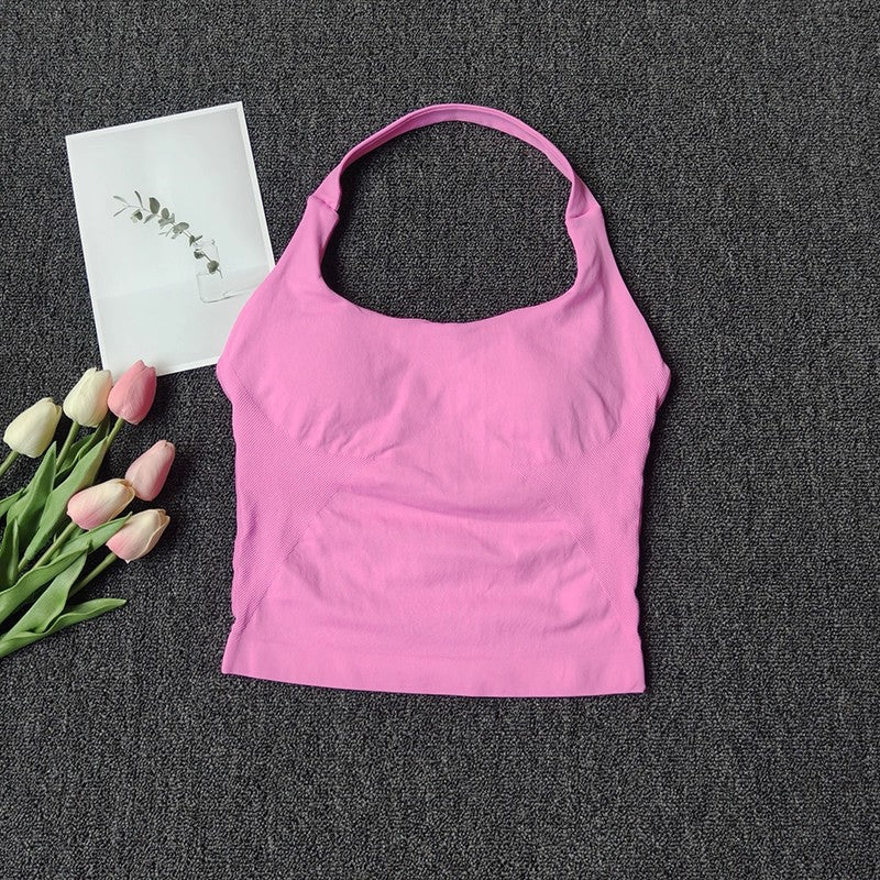 Seamless Yoga Vest | Premium Strappy Tank Top for Running & Fitness