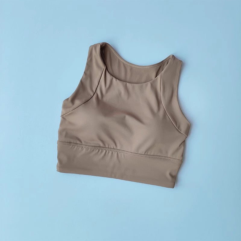 Supportive Seamless Sports Bra for Running and Yoga