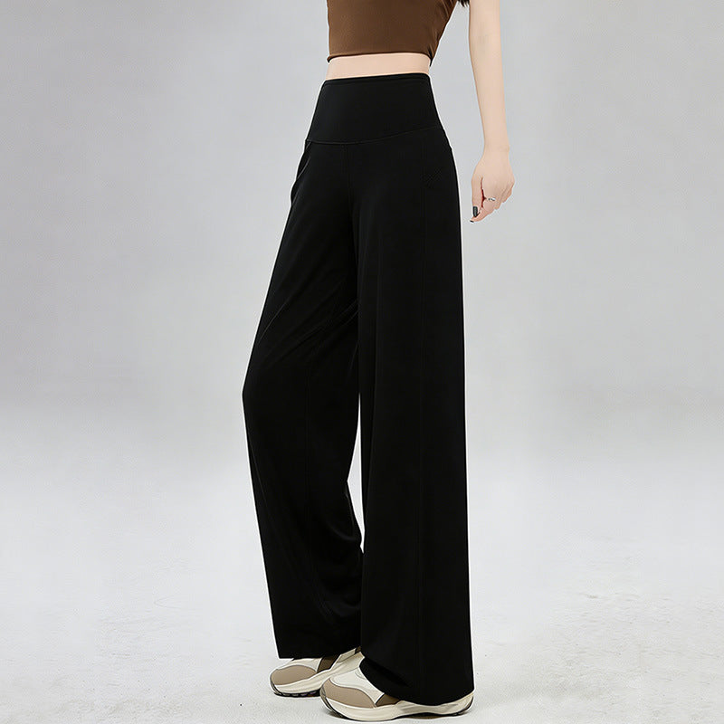 High-Waisted Loose Fit Yoga Pants - Breathable Summer Fitness Trousers