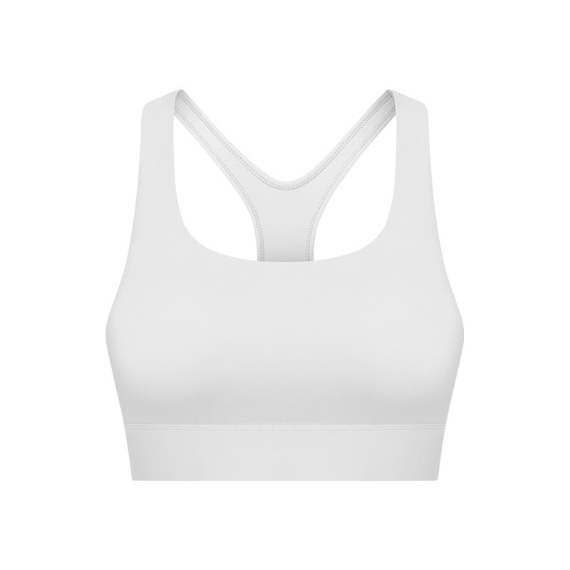 High-Intensity Motion Bra: Breathable Backless Sports Bra with Push-Up and Hollow Details