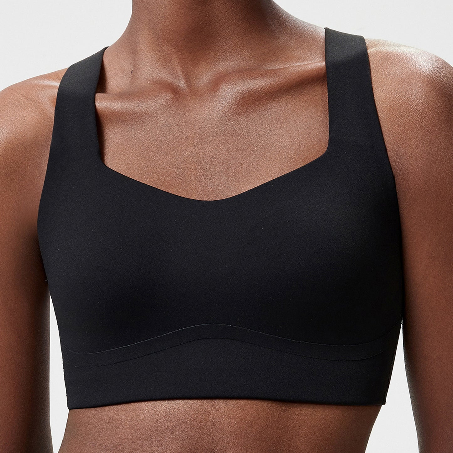 Molded Cup Sports Bra High Impact Anti-Shock Yoga Fitness Bra