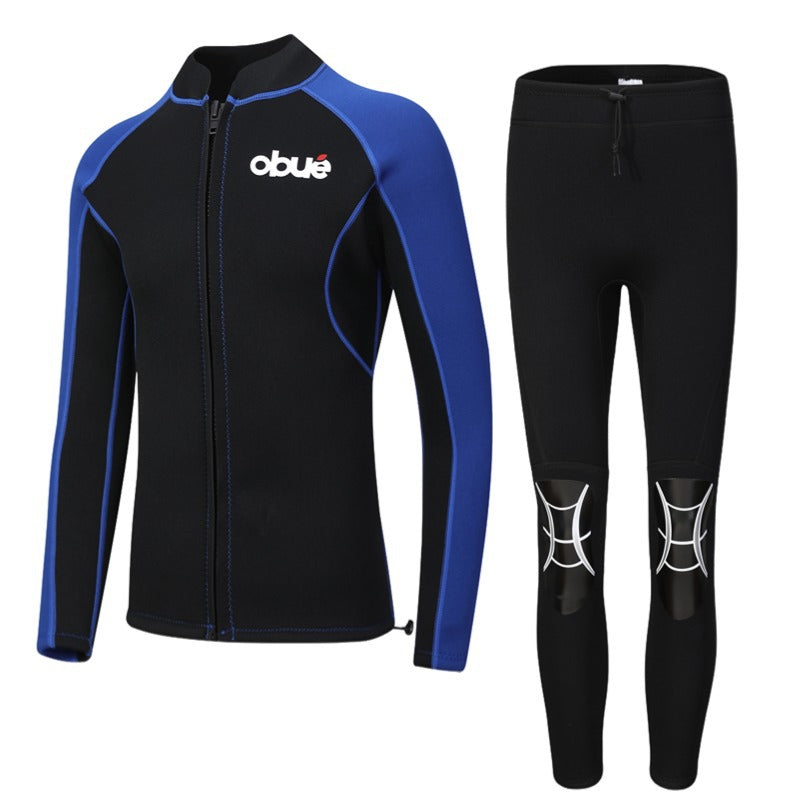 Long Sleeve UV Protection Rash Guard Two-Piece Swim Set