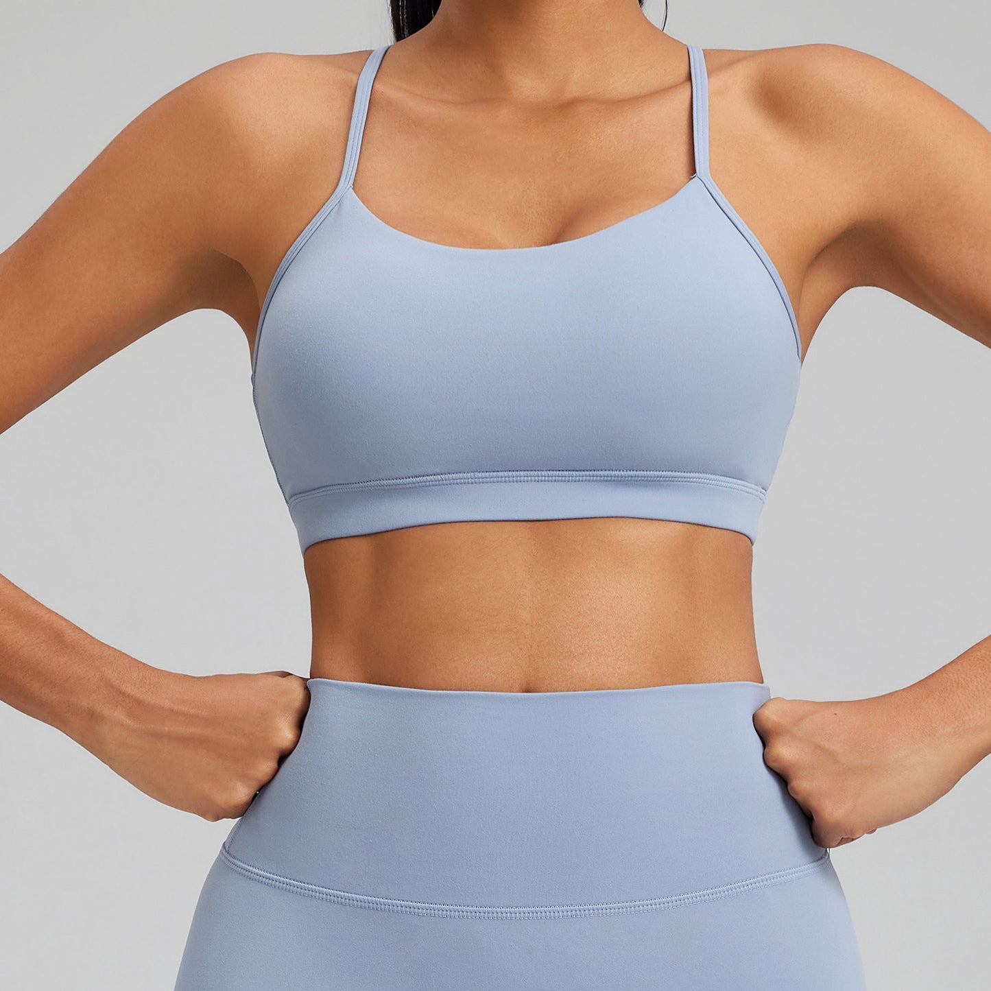 Anti-Shock Wireless Yoga Bra High Elasticity Breathable Seamless Sports Bra