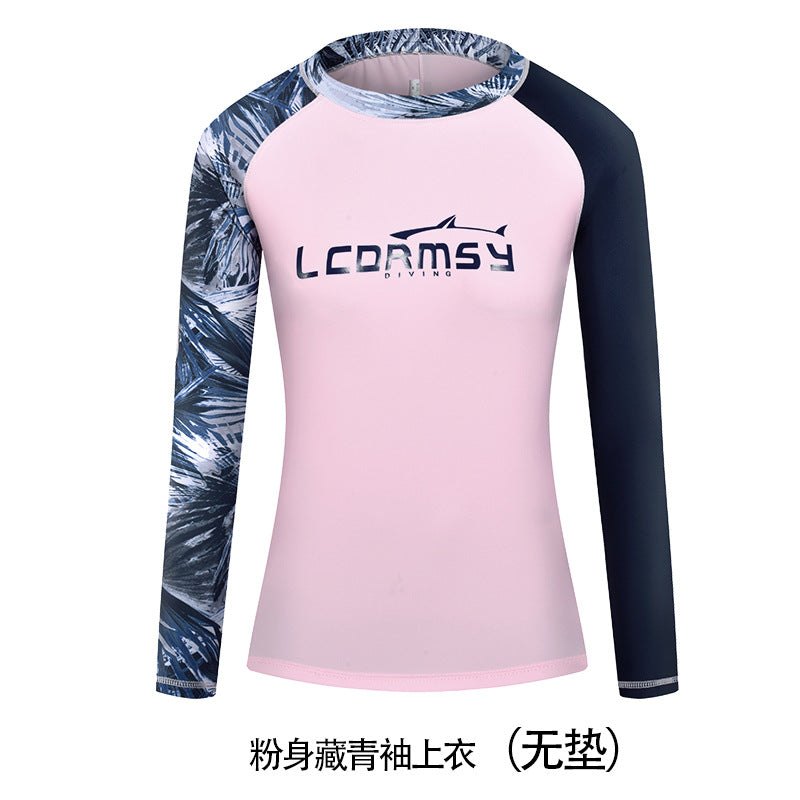 UPF 50+ Long Sleeve Rash Guard & High-Waisted Triangle Briefs