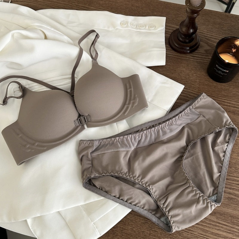 Front Hook Wireless Push Up Bra - Beautiful Back Support for Small Bust