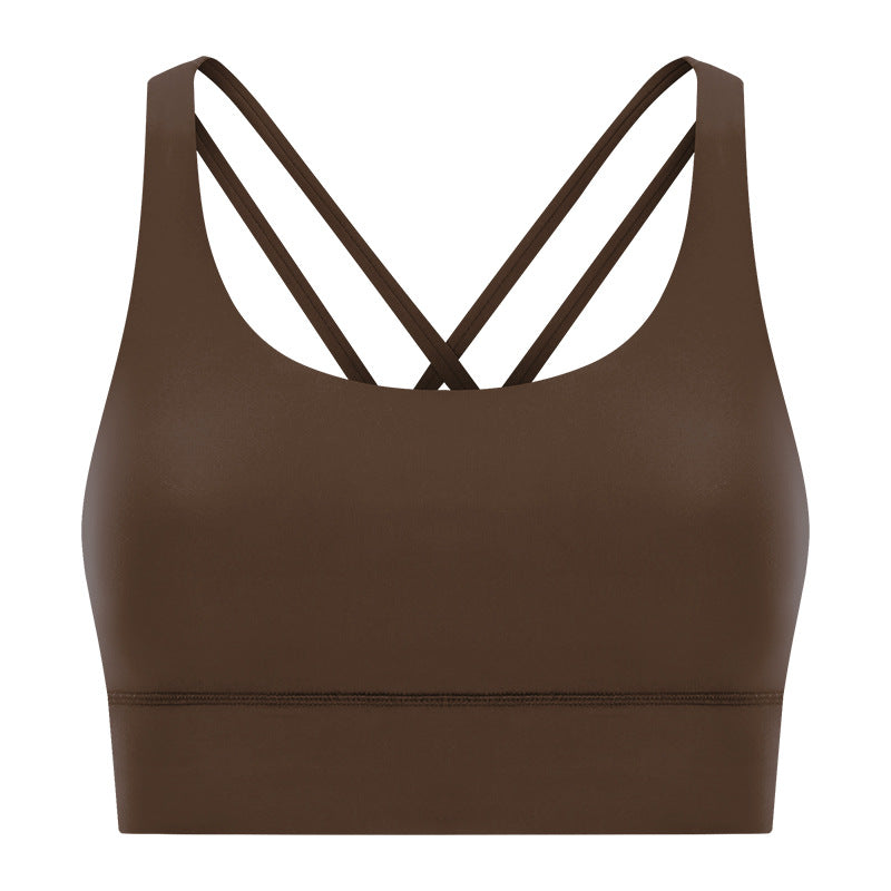 High-Intensity Supportive Crossover Back Yoga Bra
