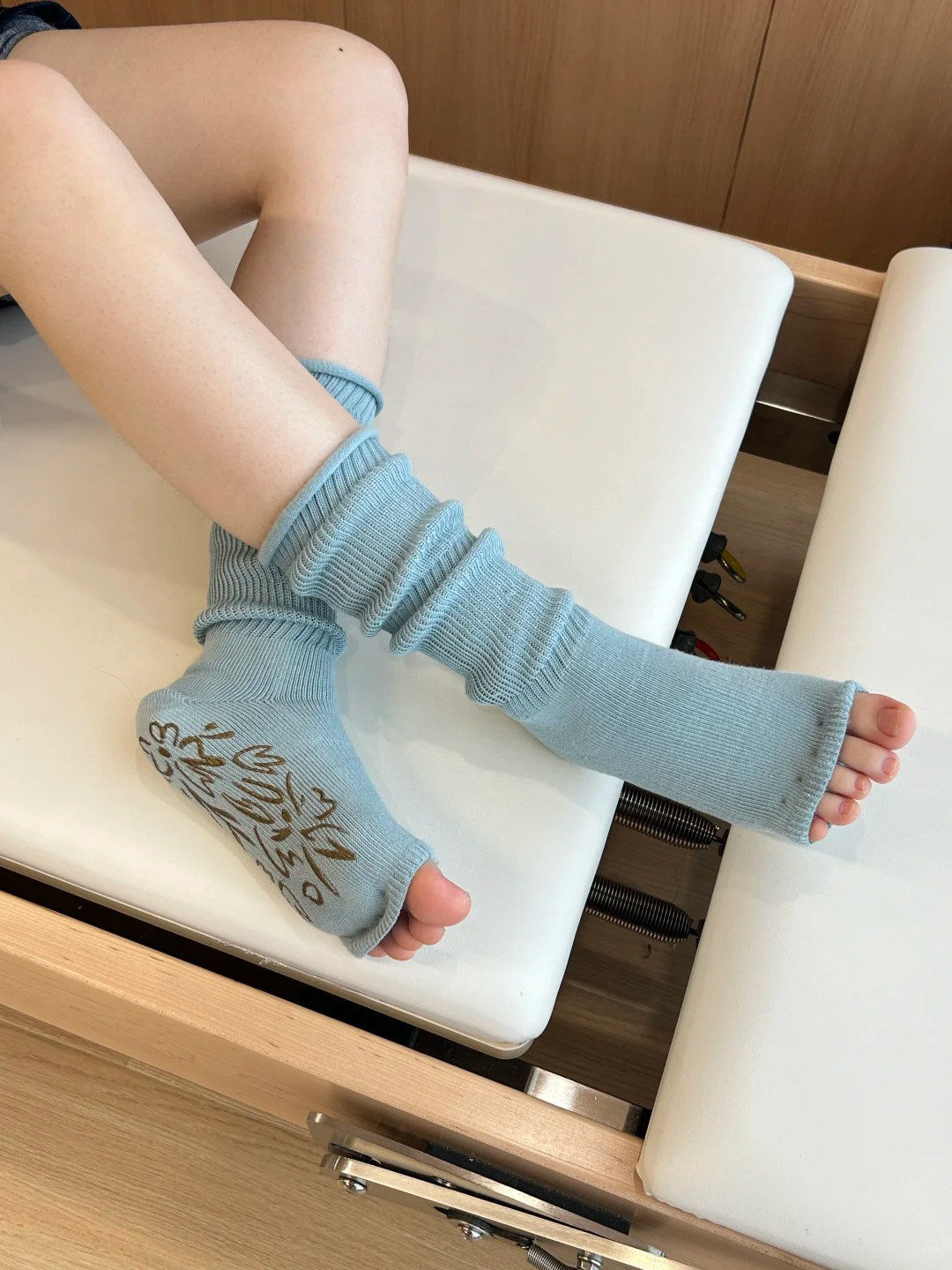 Anti-Slip Toe Yoga Socks with Leg Warmers for Pilates & Dance