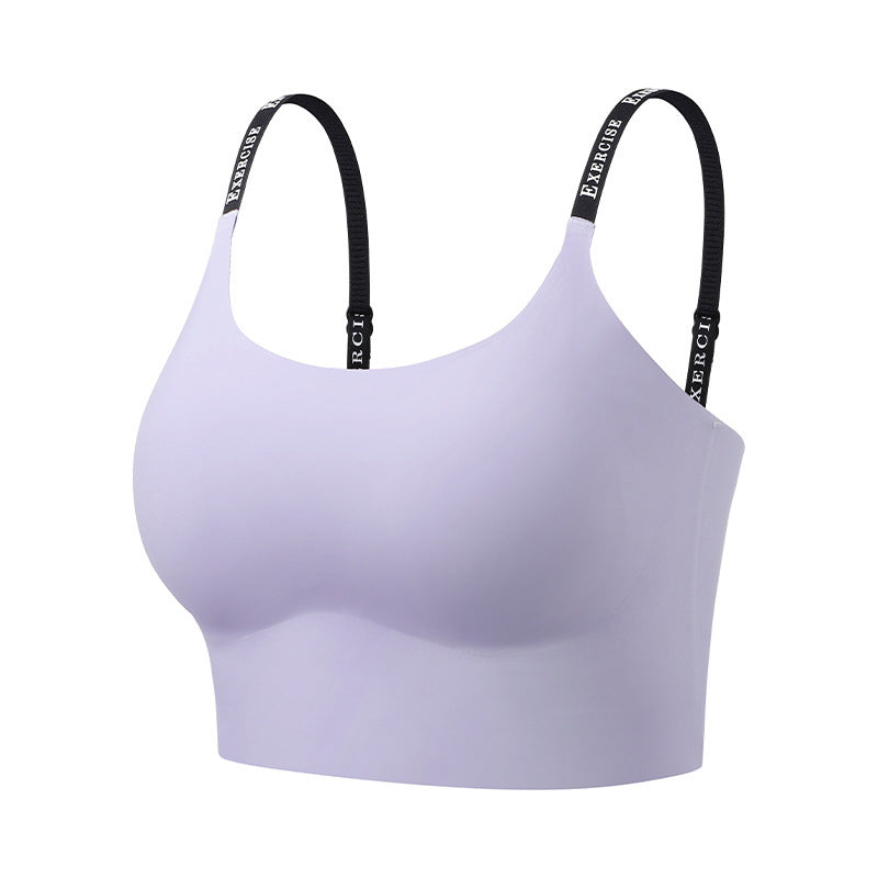 Seamless Invisible Yoga Sports Bra One-Piece Support