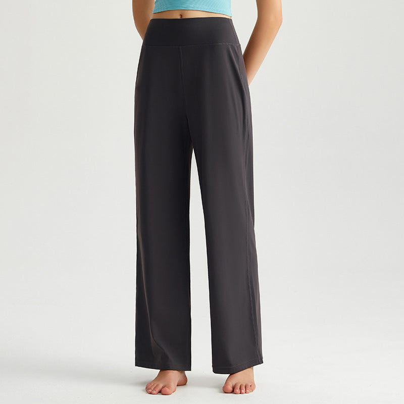 High-Waisted Wide Leg Lounge Pants for Women - Breathable Loose Fit