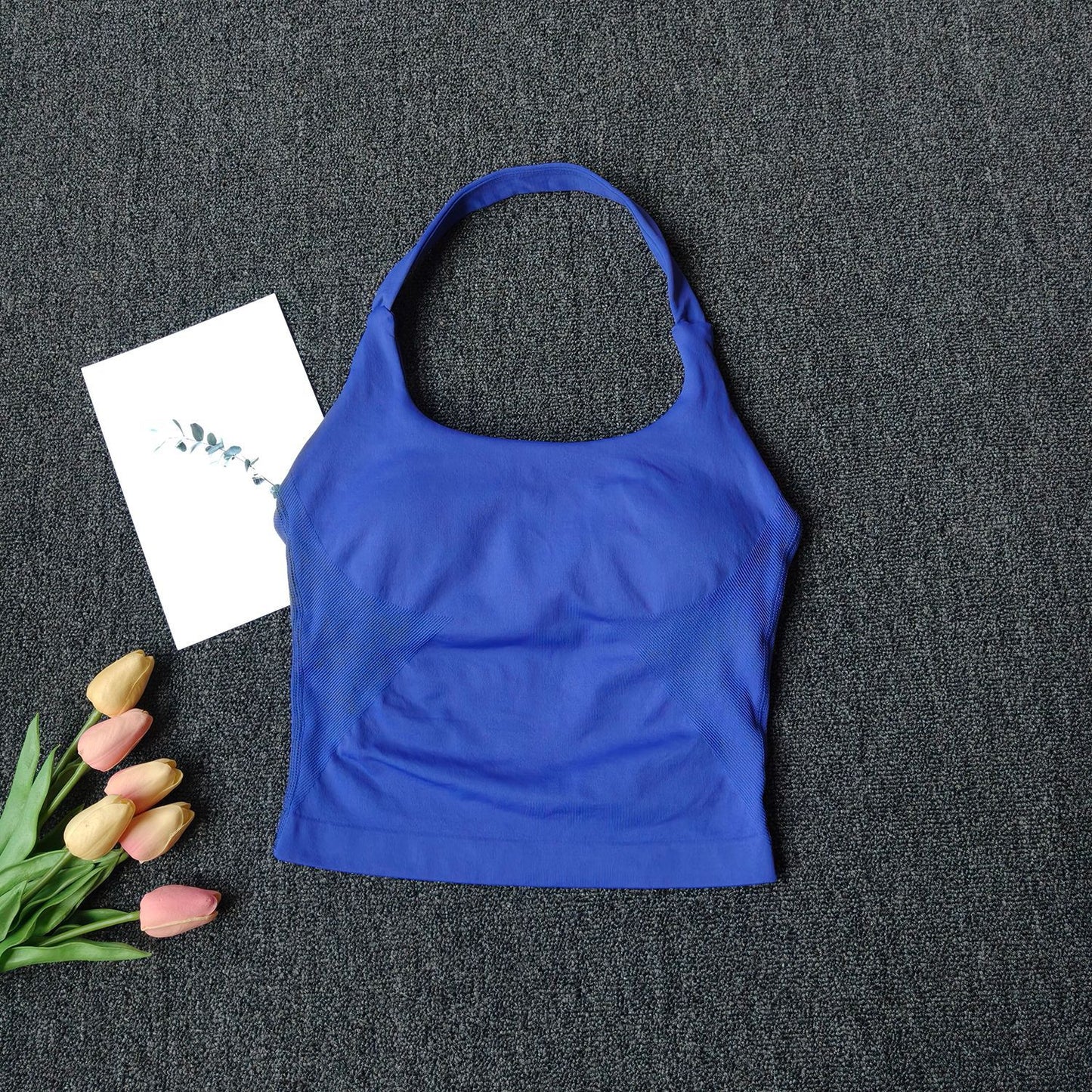Seamless Yoga Vest | Premium Strappy Tank Top for Running & Fitness