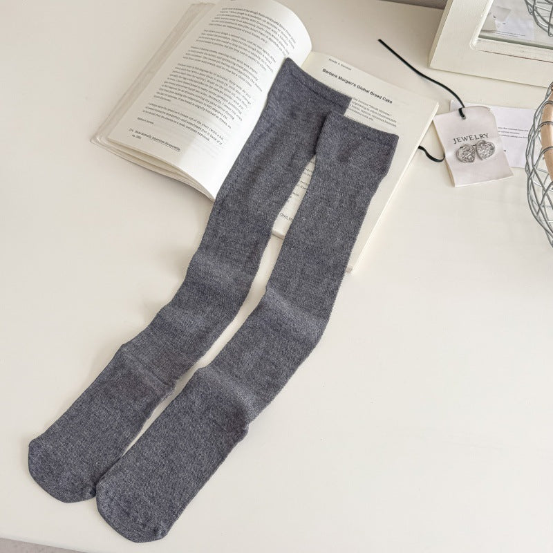 Women's Slouchy Knee High Socks Ballet Style Summer Thin Legwear