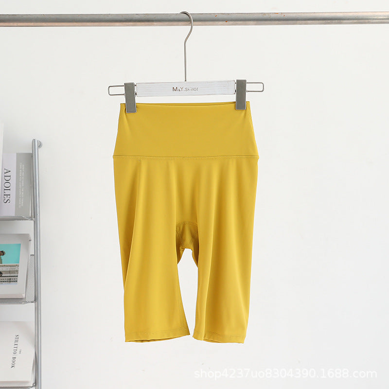 High Waist Five-Inch Yoga Shorts for Summer