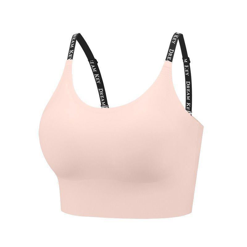 Adjustable Strap Crop Tank Sports Bra Jelly Gel Pad Yoga Gym
