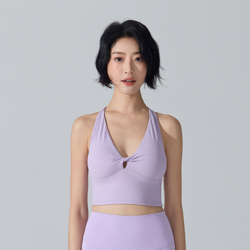 Sculpting Yoga Camisole with Textured Racerback for Comfortable Everyday Wear