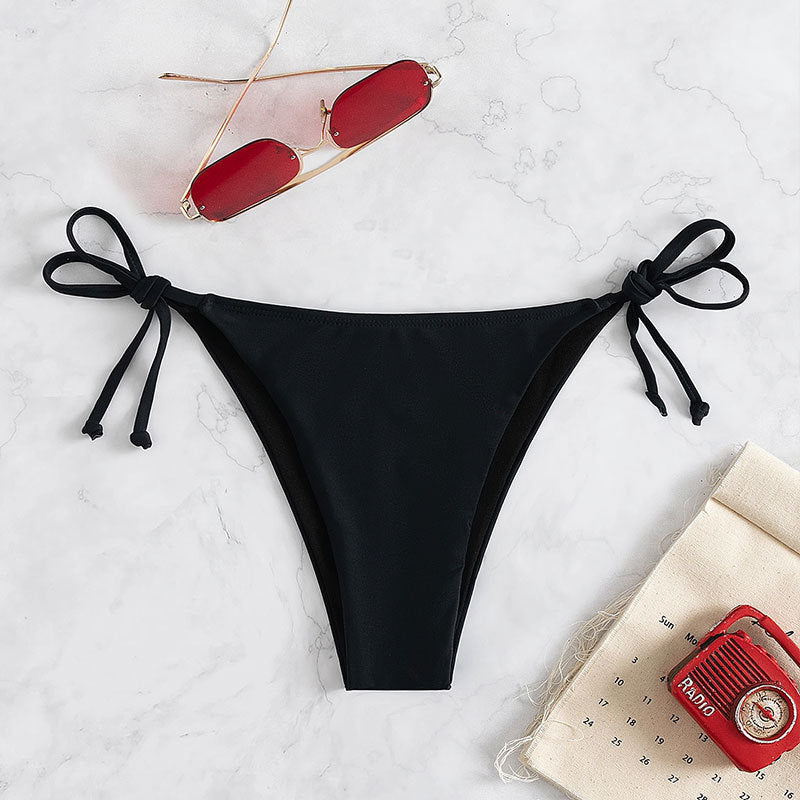 Triangle Bikini with Ties and Halter Neck