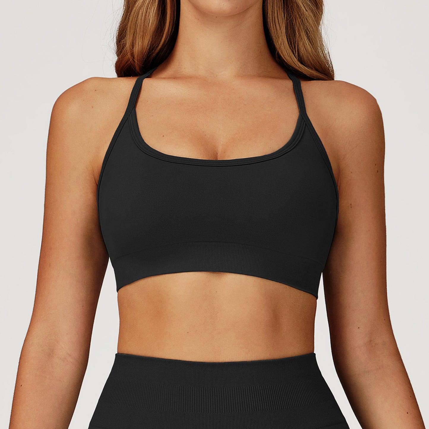 Seamless Yoga Bra - Ultra Soft Supportive Sports Bra for Running