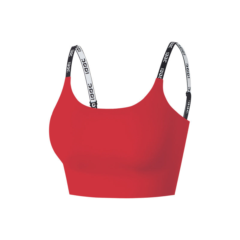 Seamless Invisible Yoga Sports Bra One-Piece Support