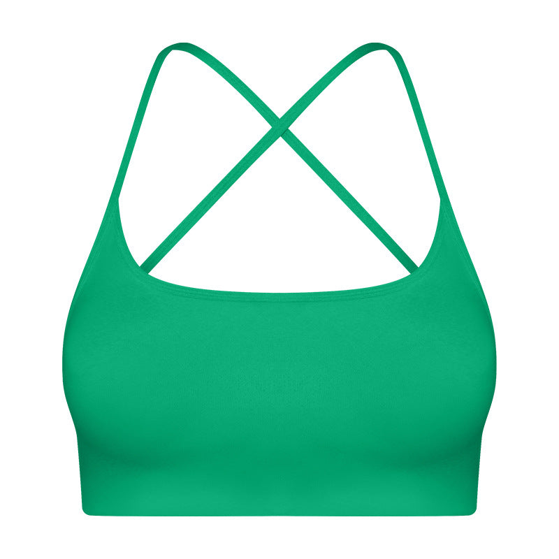 Criss-Cross Back Sports Bra for Women