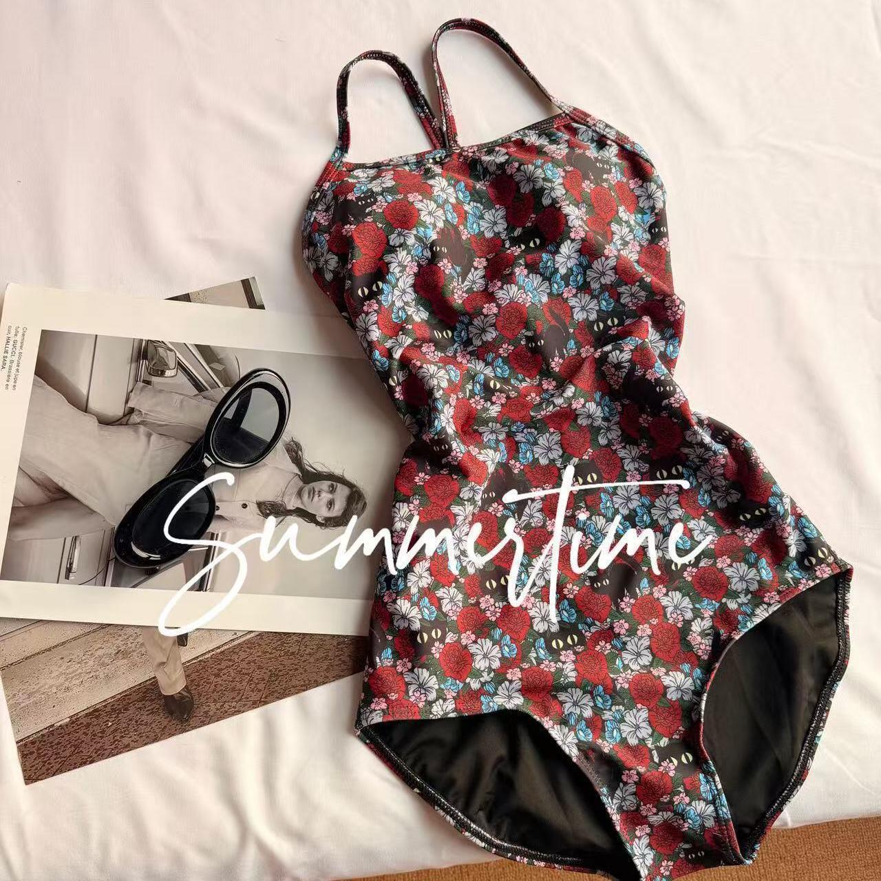 One Piece Swimsuit High Cut Backless Training One-Piece