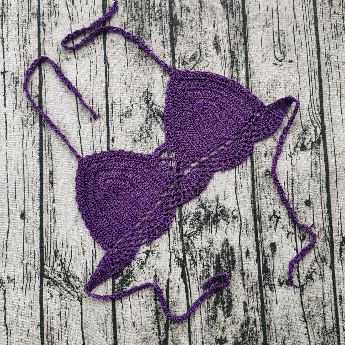 Handmade Crochet Lace Push-Up Bra