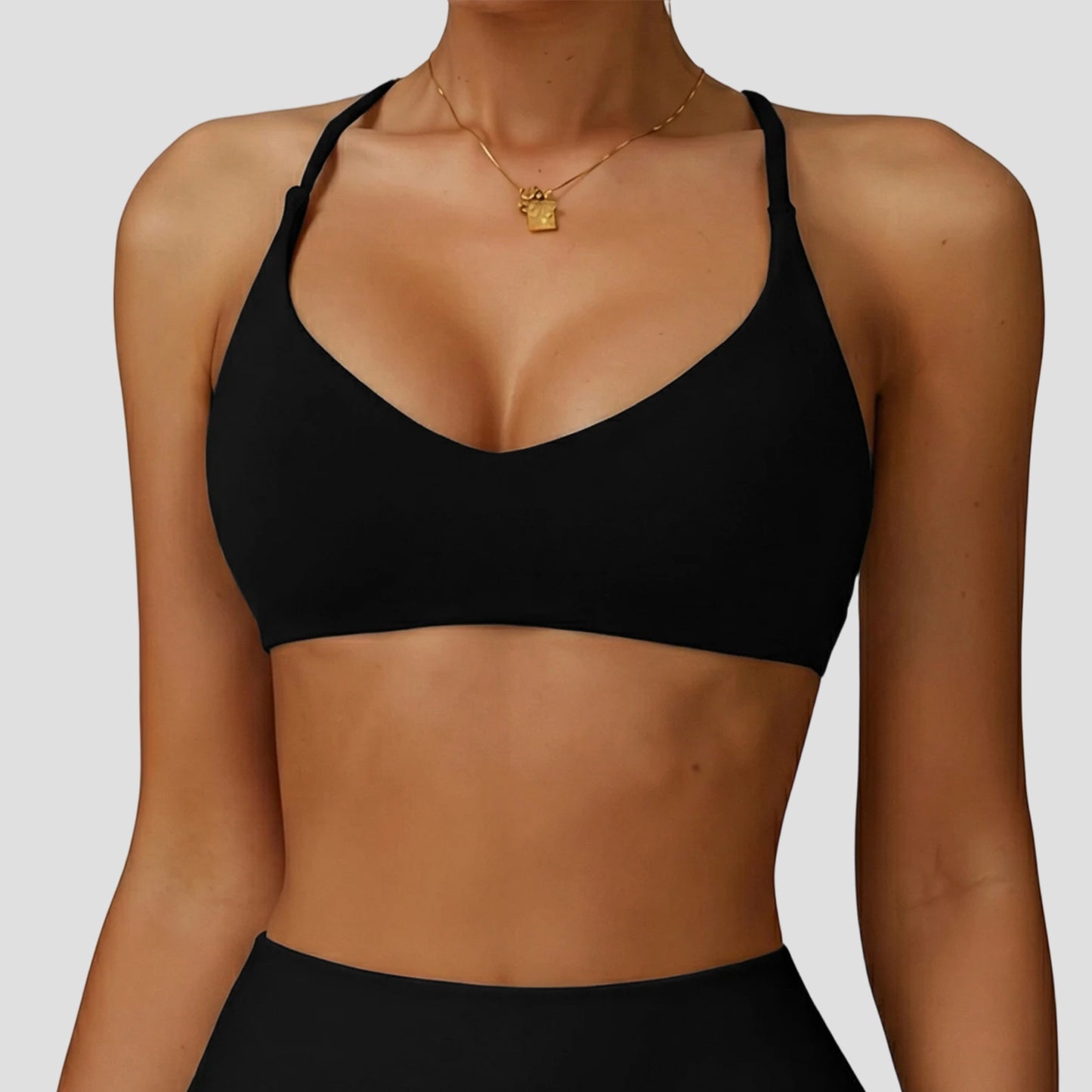 Criss-Cross Back Sports Bra & Seamless Leggings Set