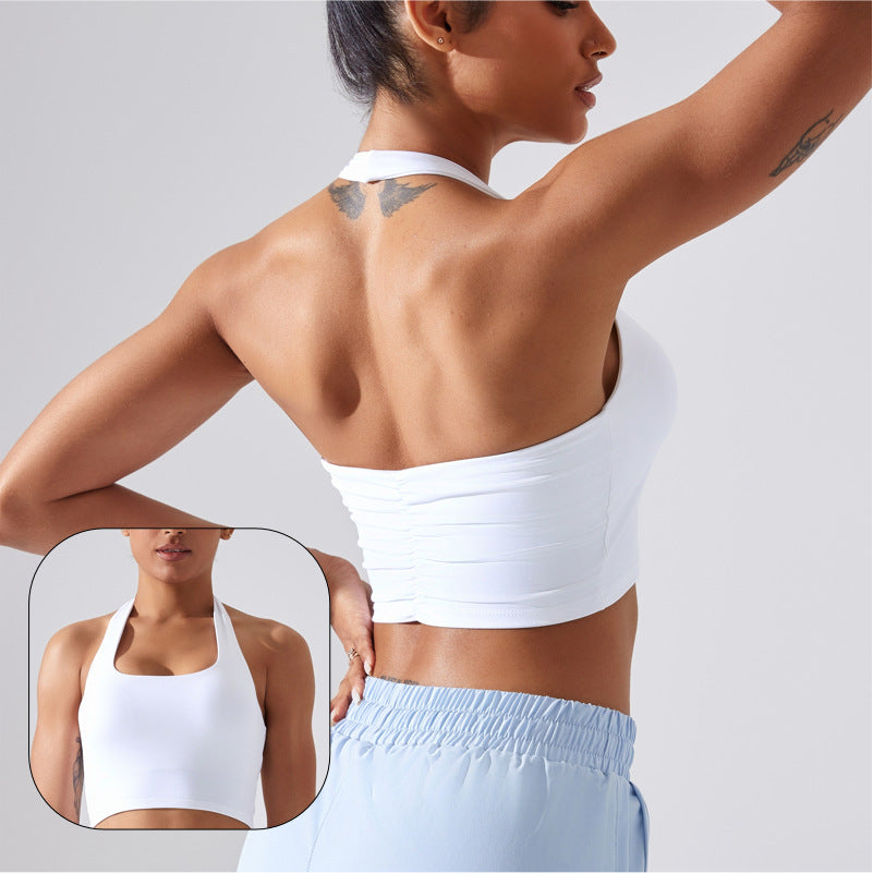 High Support Halter Neck Sports Bra Butterluxe Fabric