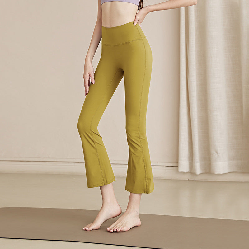 High Waist Butt-Lifting Micro Flare Yoga Pants