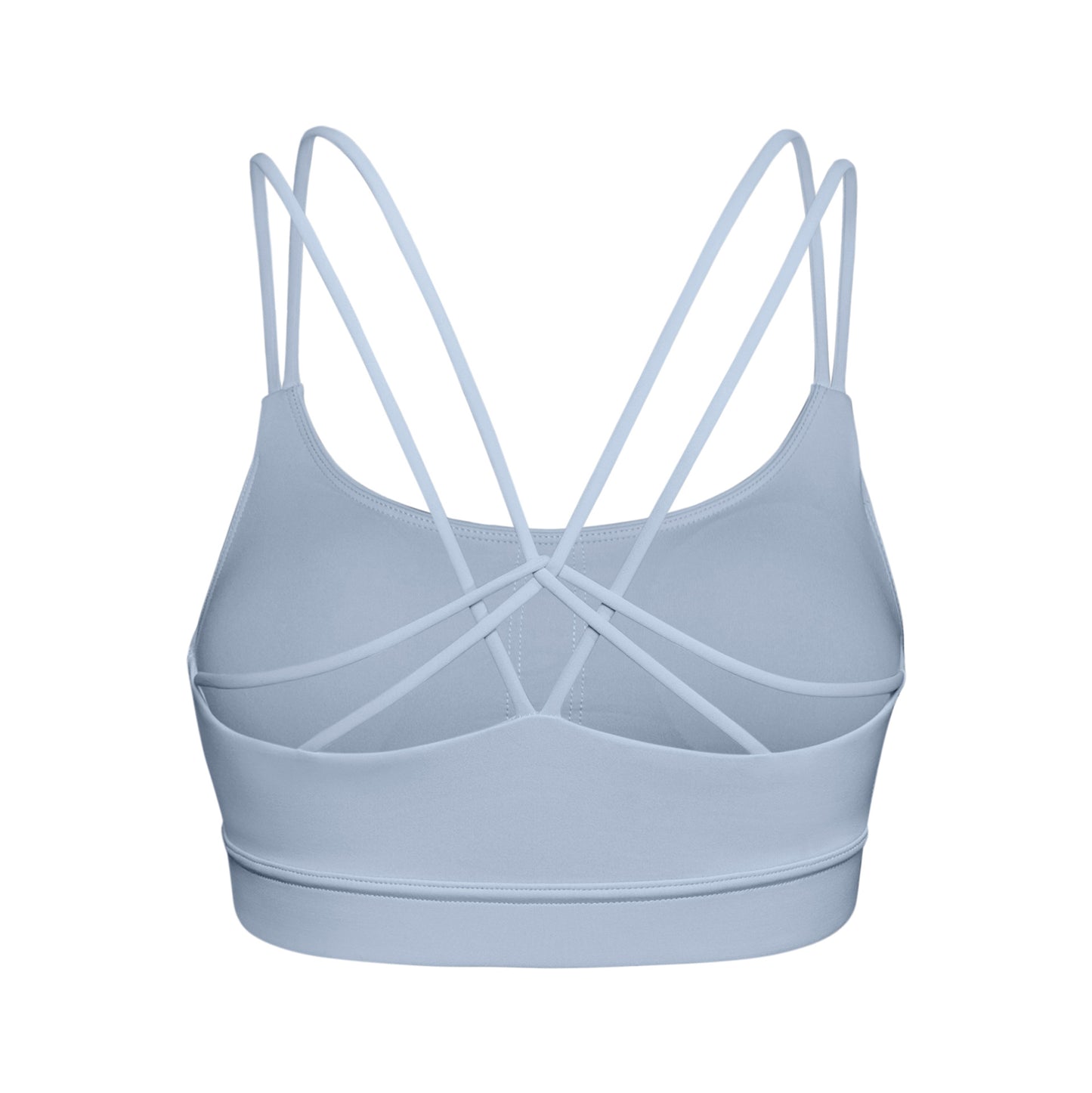 Sports bra with chest pad, bare-feel back, thin straps