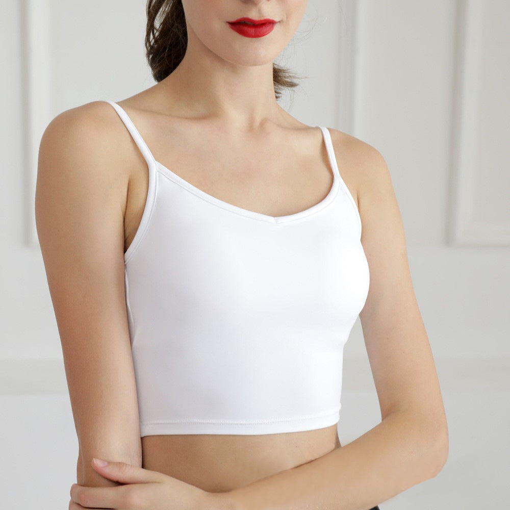 U-Shape Cut Sports Bra - Invisible Wireless Crop Top