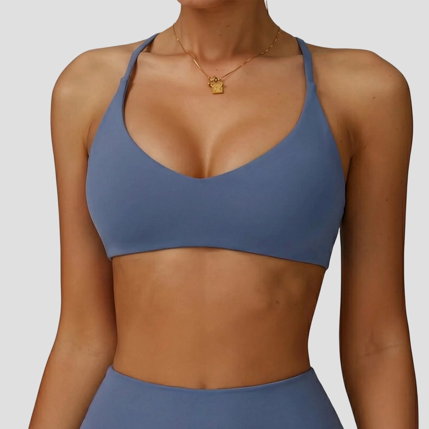 Criss-Cross Back Sports Bra & Seamless Leggings Set