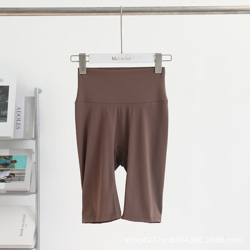 High Waist Five-Inch Yoga Shorts for Summer