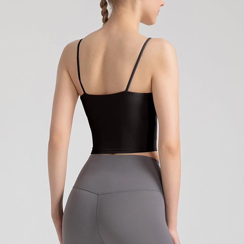 Padded Yoga Cami Top with Adjustable Straps