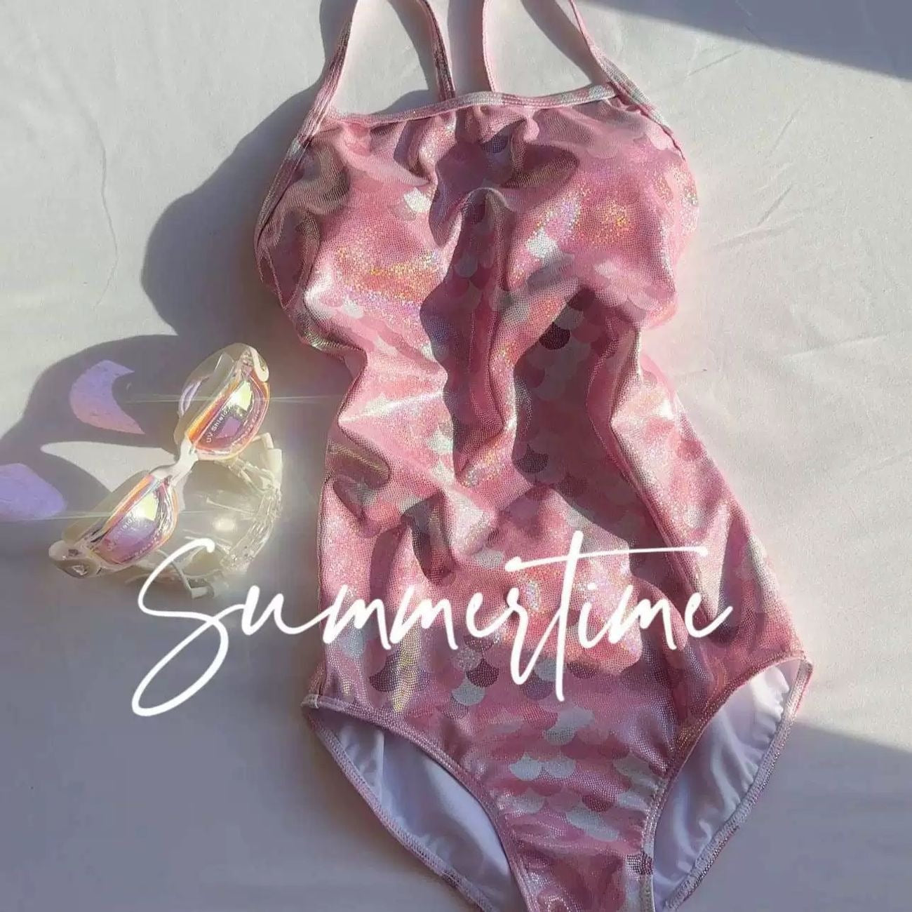 Matte Black One-Piece Swimsuit with Rear Cutout