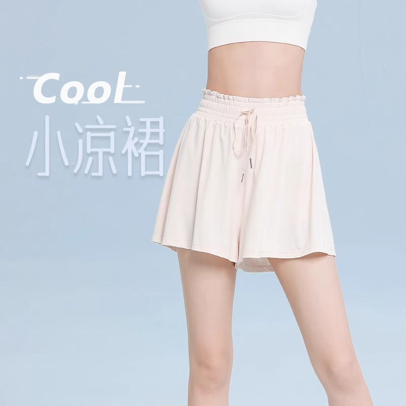 light blue two-piece shorts skirt set - sporty tennis pickleball skirt shorts