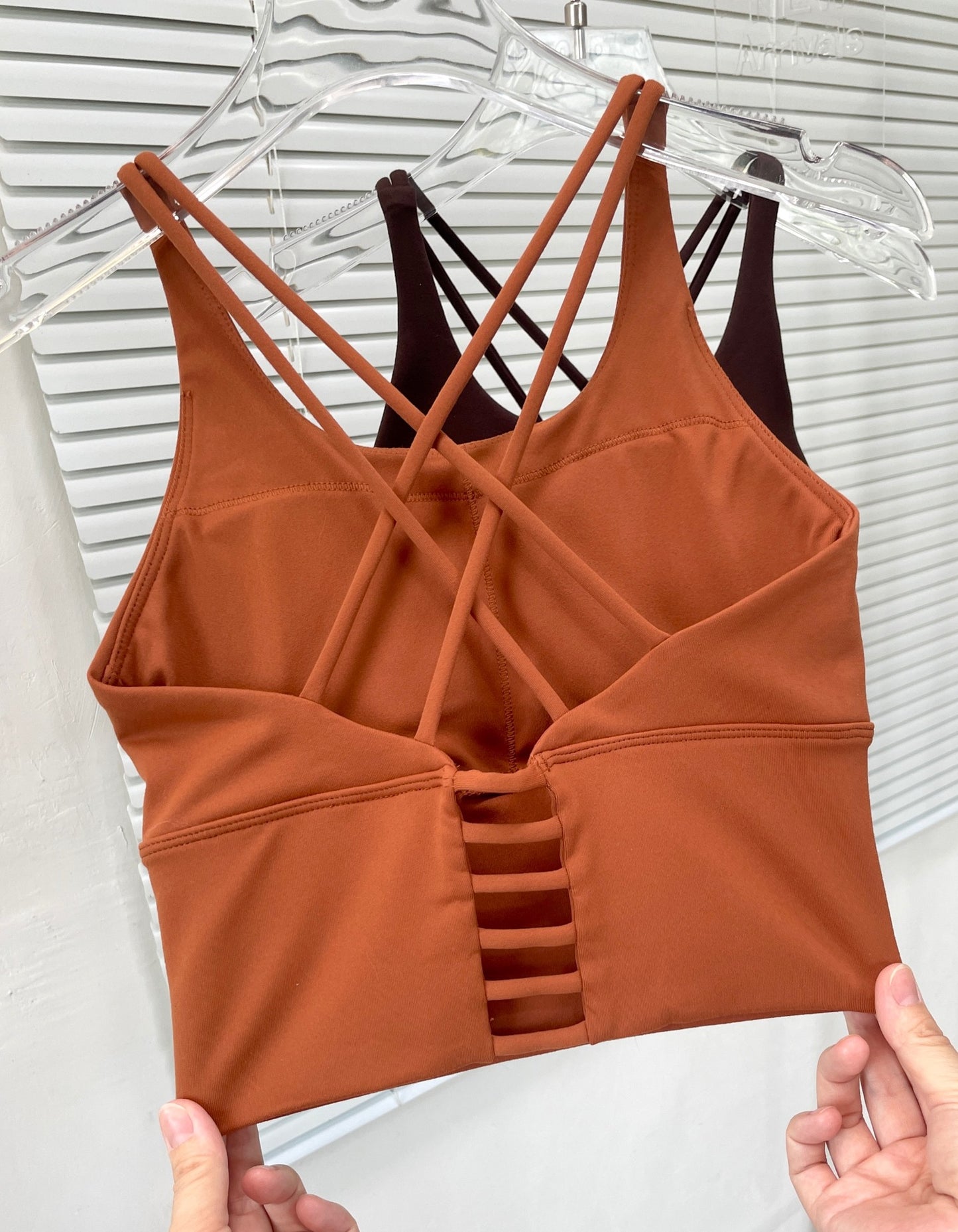 Padded Cross Strap Sports Bra Longline Yoga Vest - Summer 2026