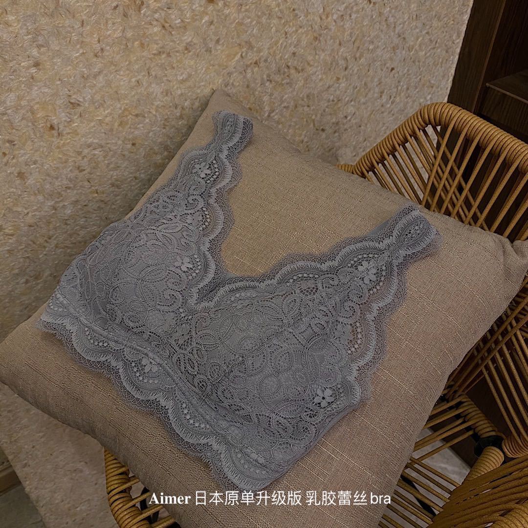 Lace Wireless Push-Up Bra for Small Bust - Wide Strap Cami Style