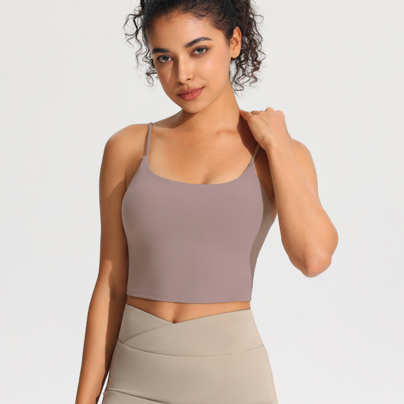 Strappy Backless Sports Bra