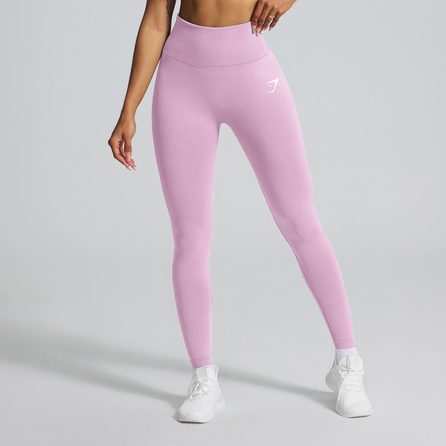 High-waisted butt-lifting yoga leggings mid-length gym training