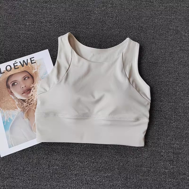 Supportive Seamless Sports Bra for Running and Yoga