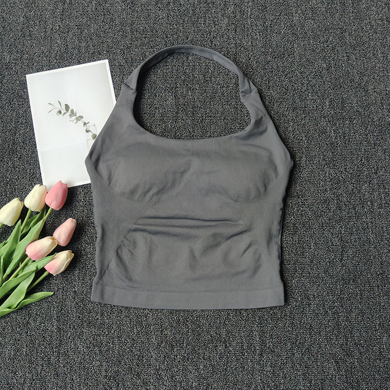 Seamless Yoga Vest | Premium Strappy Tank Top for Running & Fitness