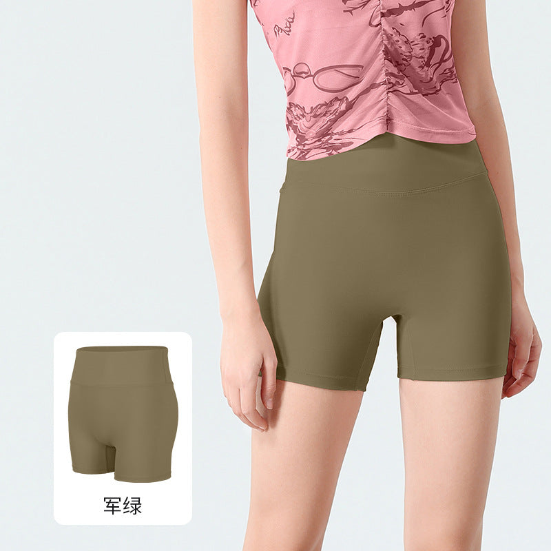 High-Waisted 3/4 Yoga Shorts Seamless Butt-Lifting Tummy Control Quick-Dry Workout Shorts