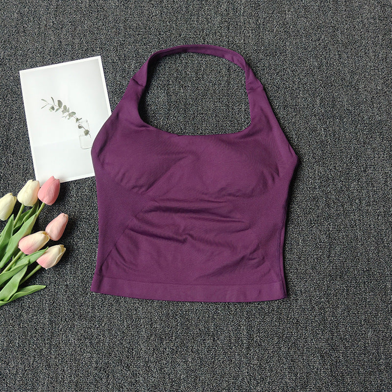 Seamless Yoga Vest | Premium Strappy Tank Top for Running & Fitness