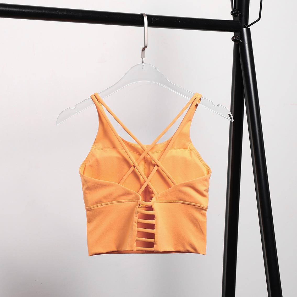 Padded Cross Strap Sports Bra Longline Yoga Vest - Summer 2026