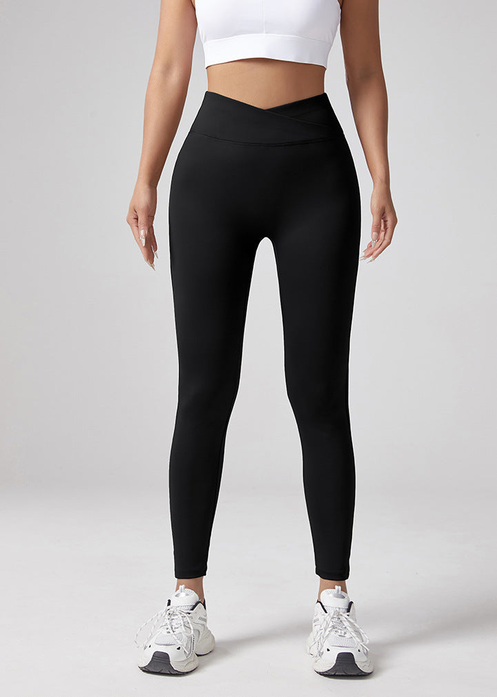 V-Waist Yoga Leggings Women Peach Butt Lift High-Waist Training Pants