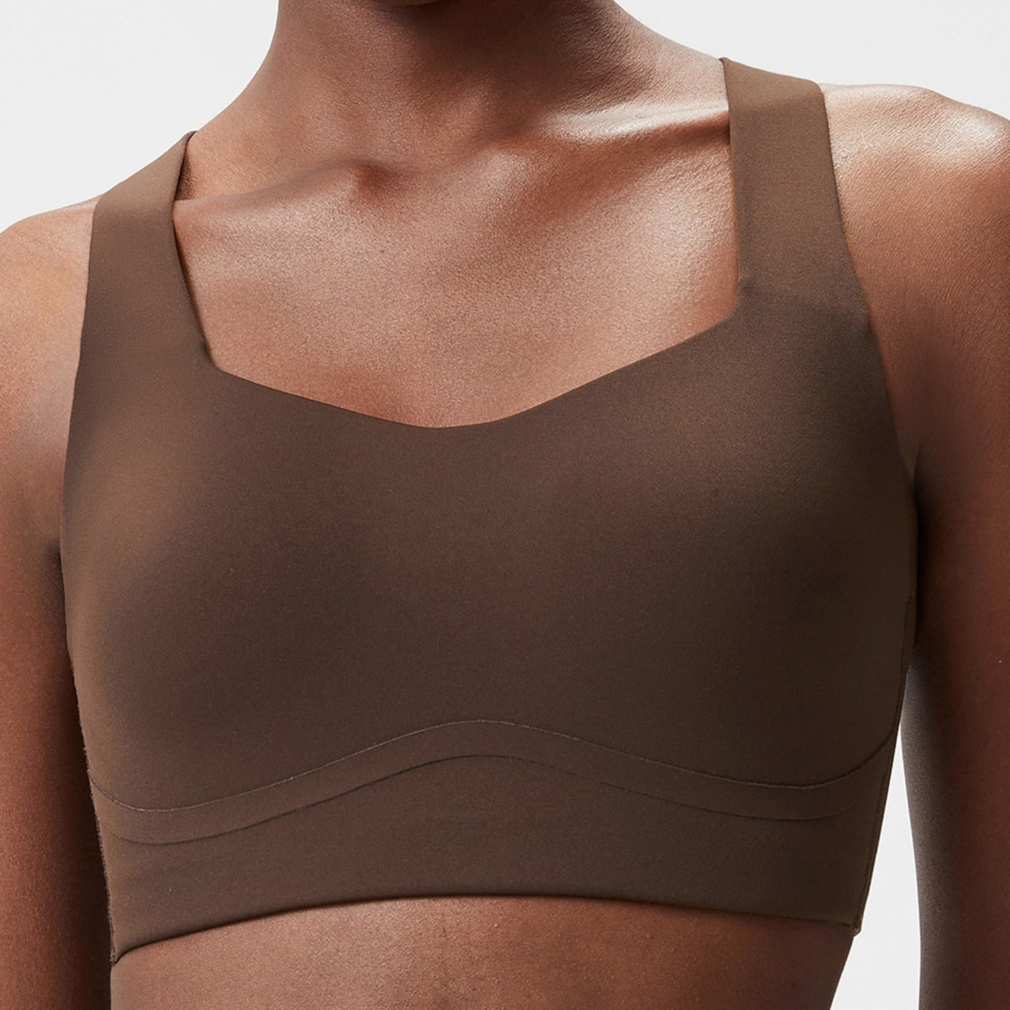 Molded Cup Sports Bra High Impact Anti-Shock Yoga Fitness Bra