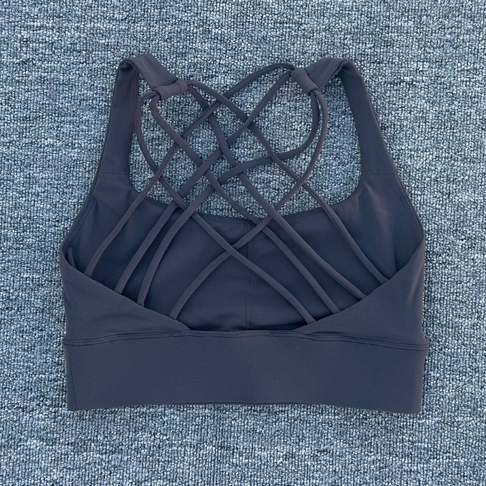 High Intensity Criss Cross Back Sports Bra, High Support