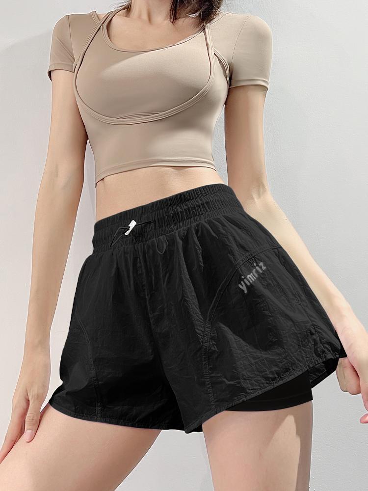 Summer Anti-Show Athletic Shorts Women Breathable Loose Fit Yoga Running