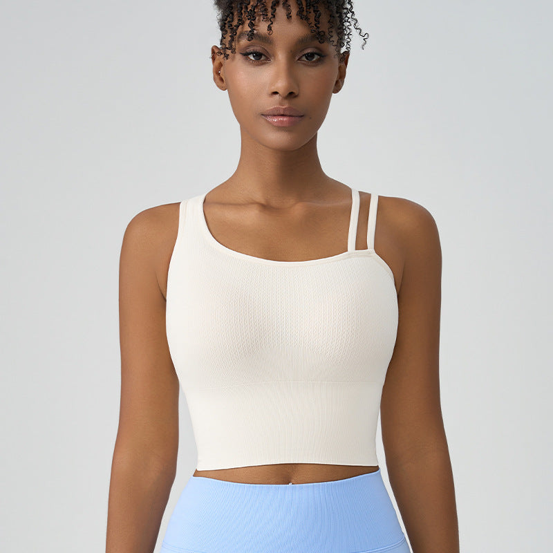 High-Impact Shockproof Sports Bra Fixed Cup